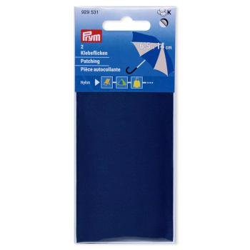 Prym Klebeflicken Nylon, 2 Stück, 6,5 x 14 cm, mittelblau 929531